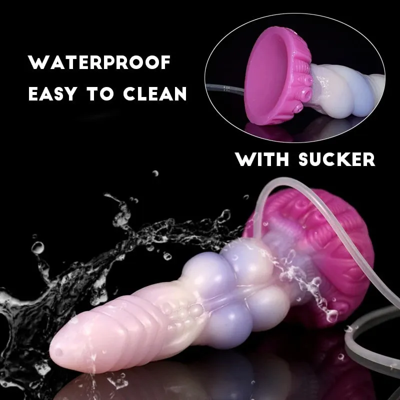 👽 9-Inch Orthrus - Double Knot Ejaculating Alien Dildo