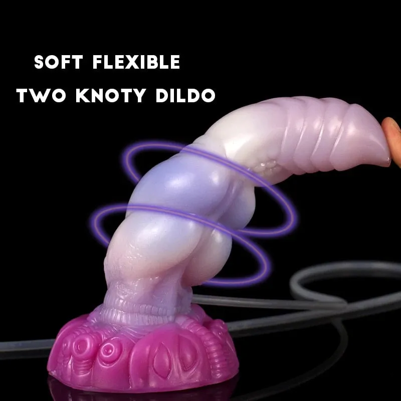 👽 9-Inch Orthrus - Double Knot Ejaculating Alien Dildo