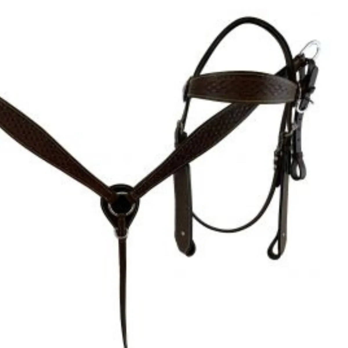 16" Double T   Dark Oil Pleasure style saddle set with hard seat.