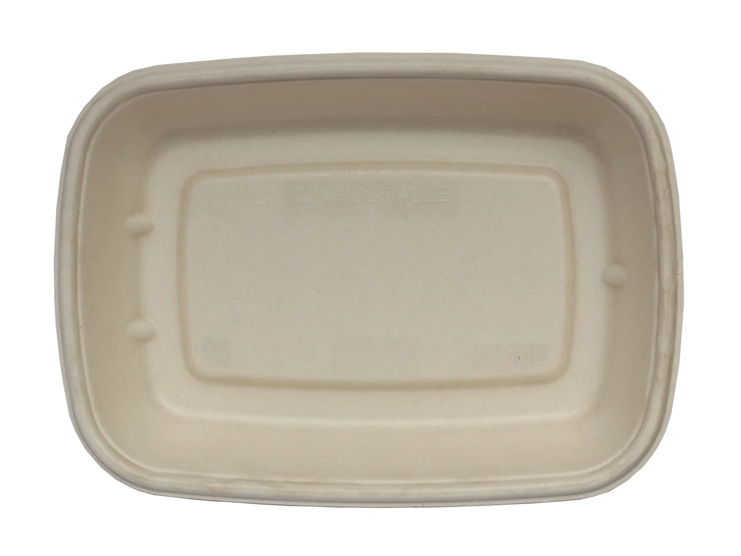 24oz LINED Rectangular Fiber Container
