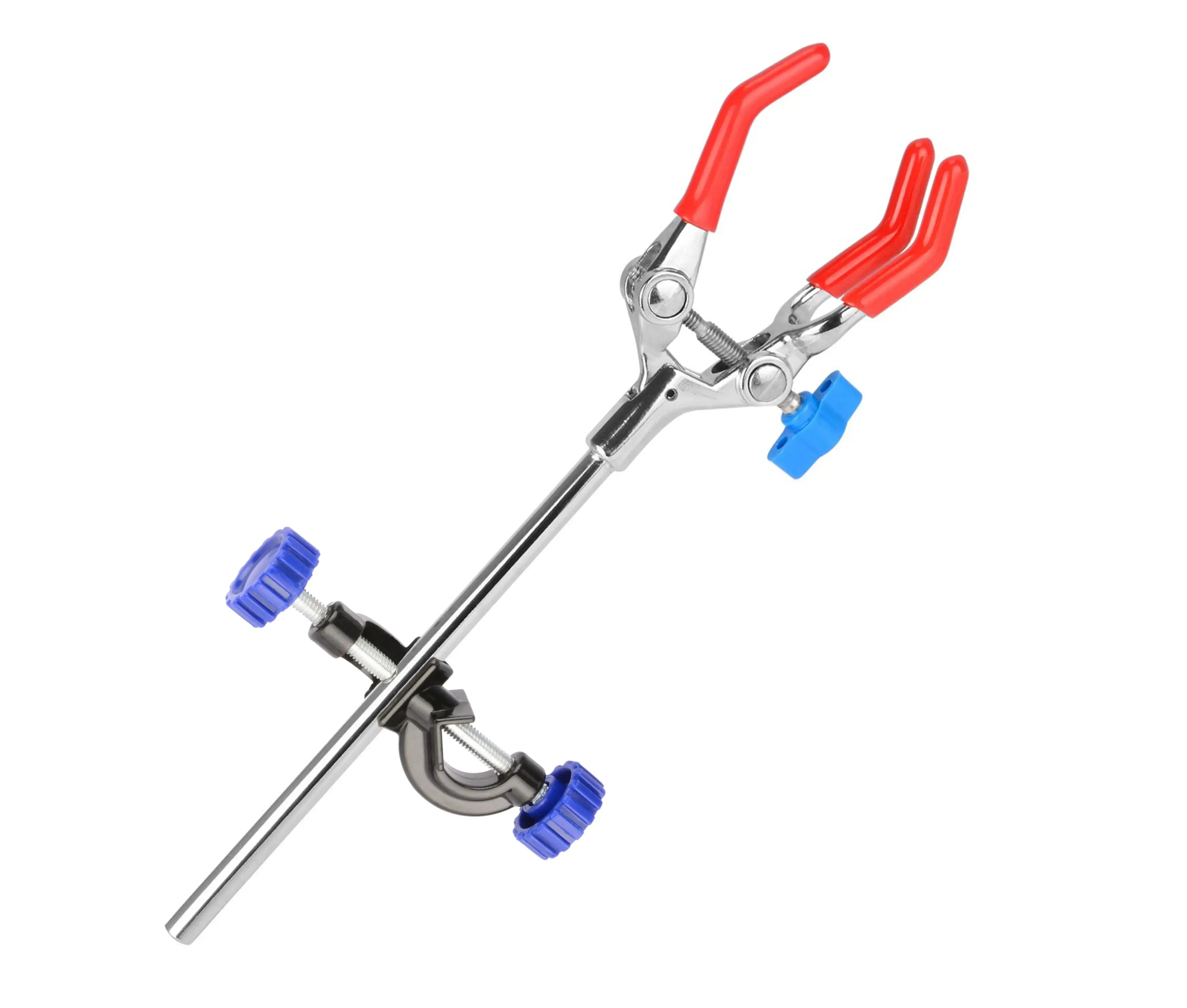 3 Prong Swivel Clamp and Bosshead Clamp Holder Set