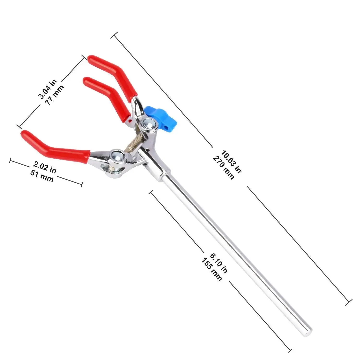 3 Prong Swivel Clamp and Bosshead Clamp Holder Set