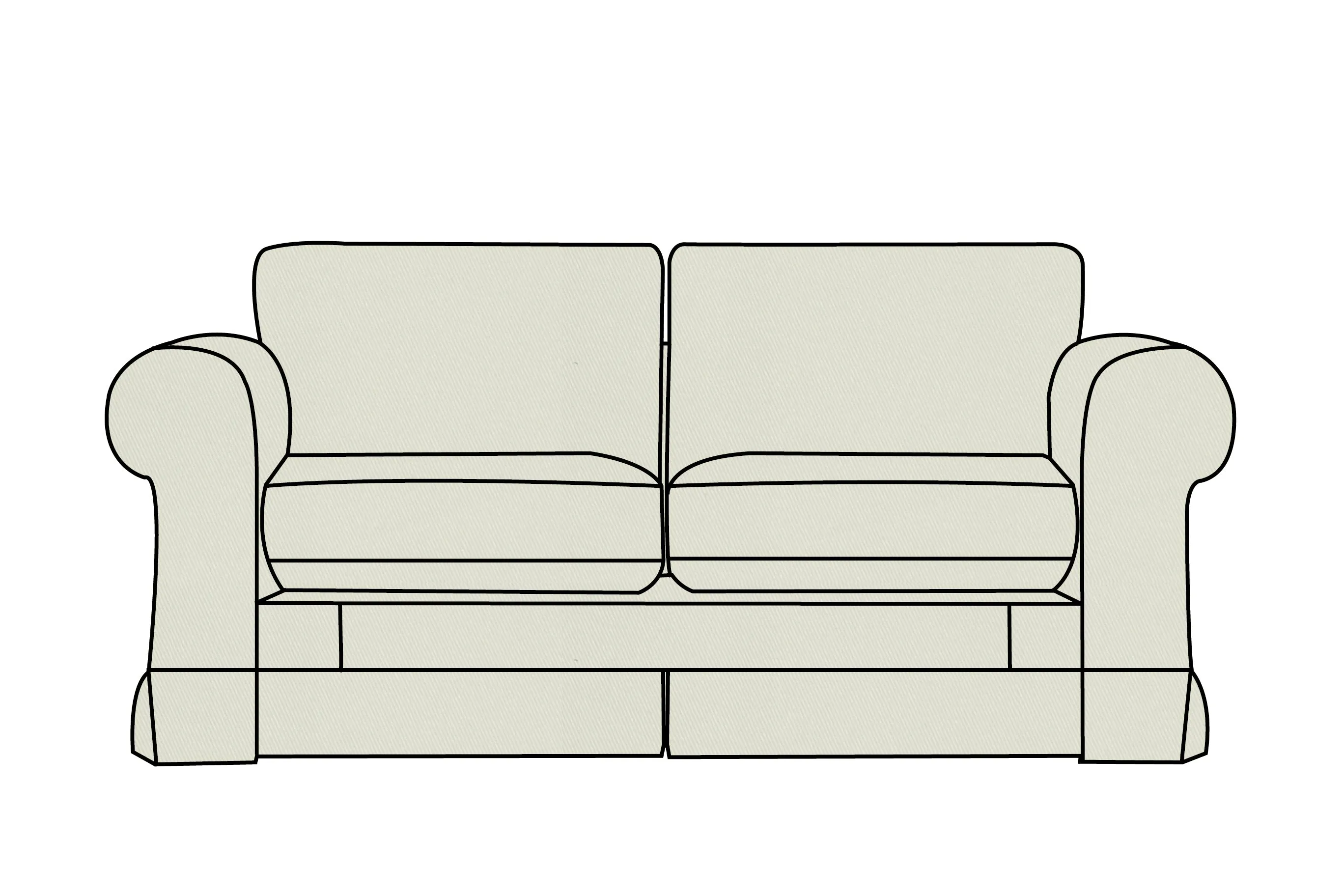 Albany | 2 Seater Extra Loose Cover | Miami Lichen