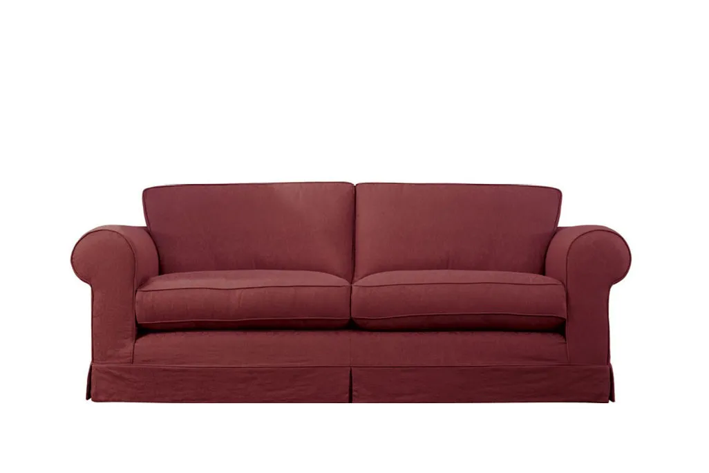 Albany | 3 Seater Extra Loose Cover | Kingston Burgundy
