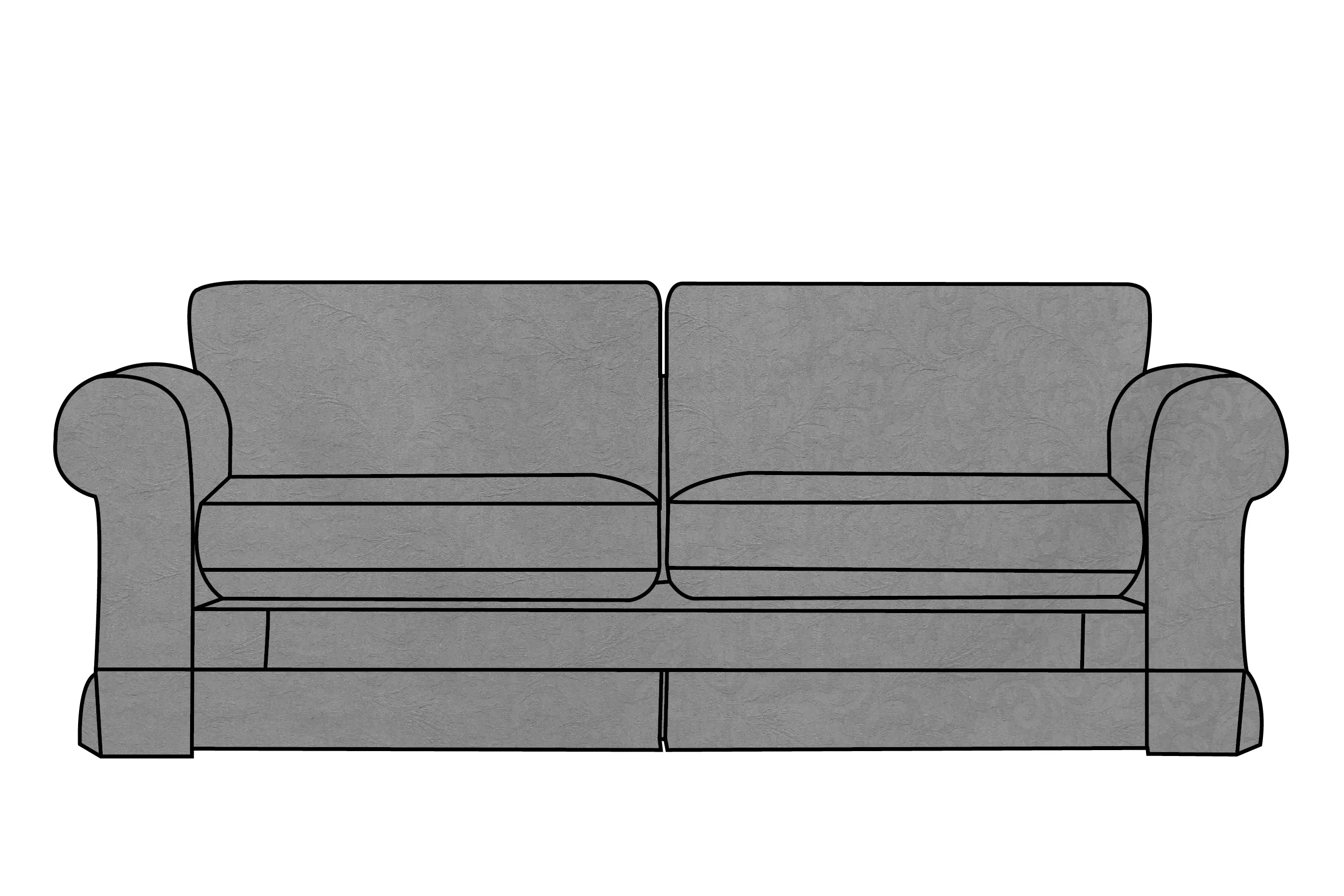 Albany | 3 Seater Extra Loose Cover | Kingston Light Grey