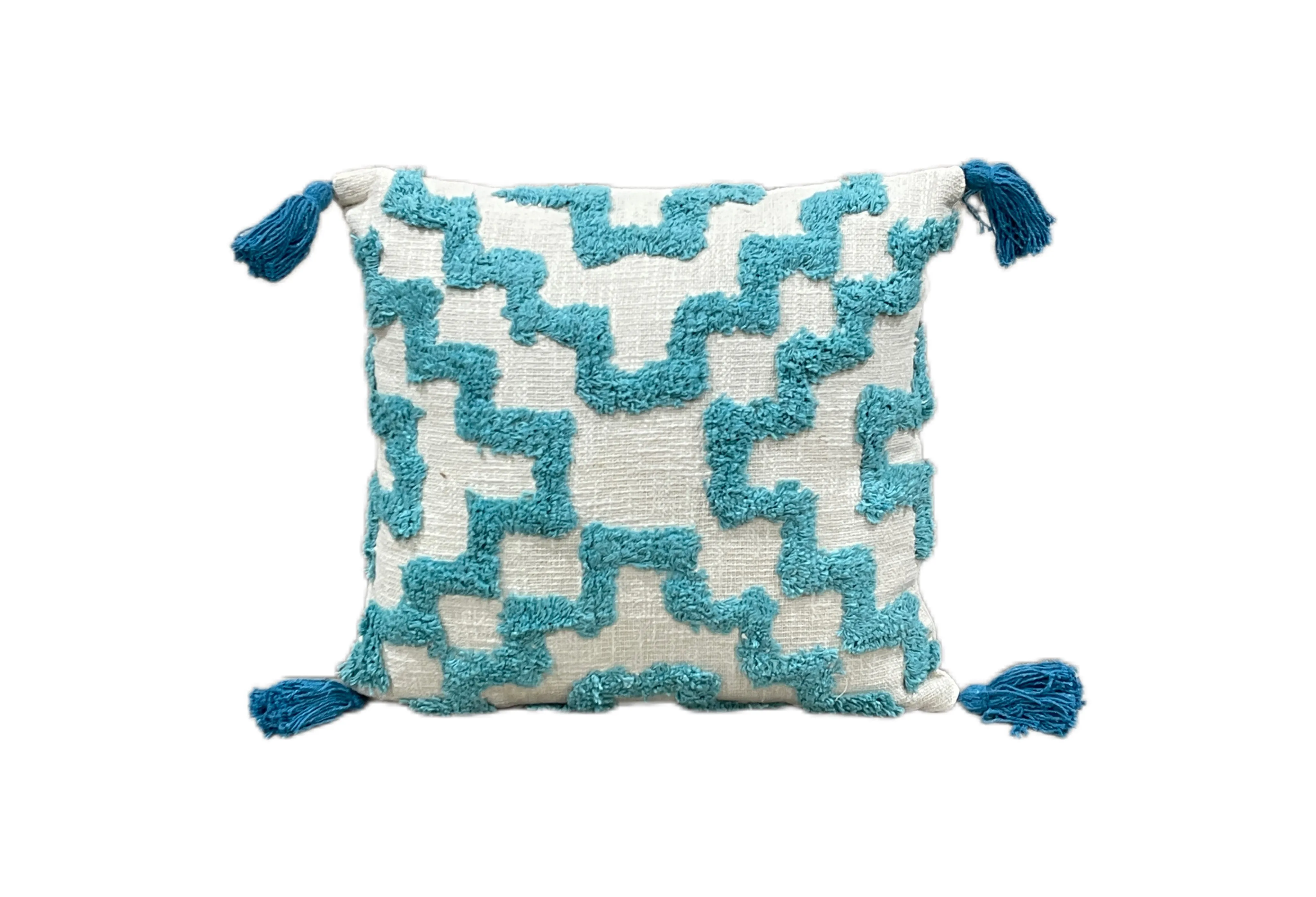 Beautiful Boho Cotton Tufted Cushion Cover - 40cm