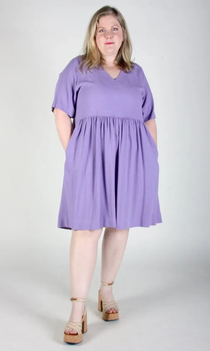 Birds of North America Kiskadee Dress - Lilac (Online Exlcusive)