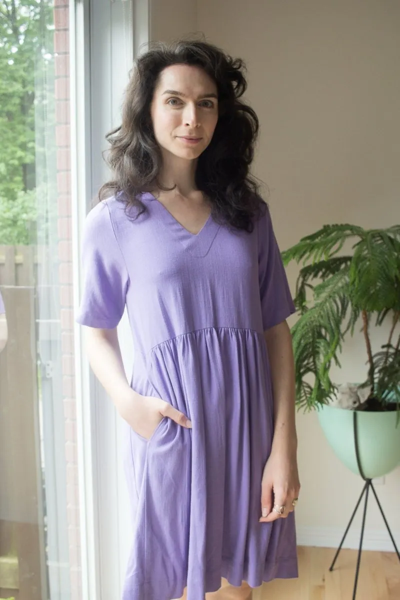 Birds of North America Kiskadee Dress - Lilac (Online Exlcusive)