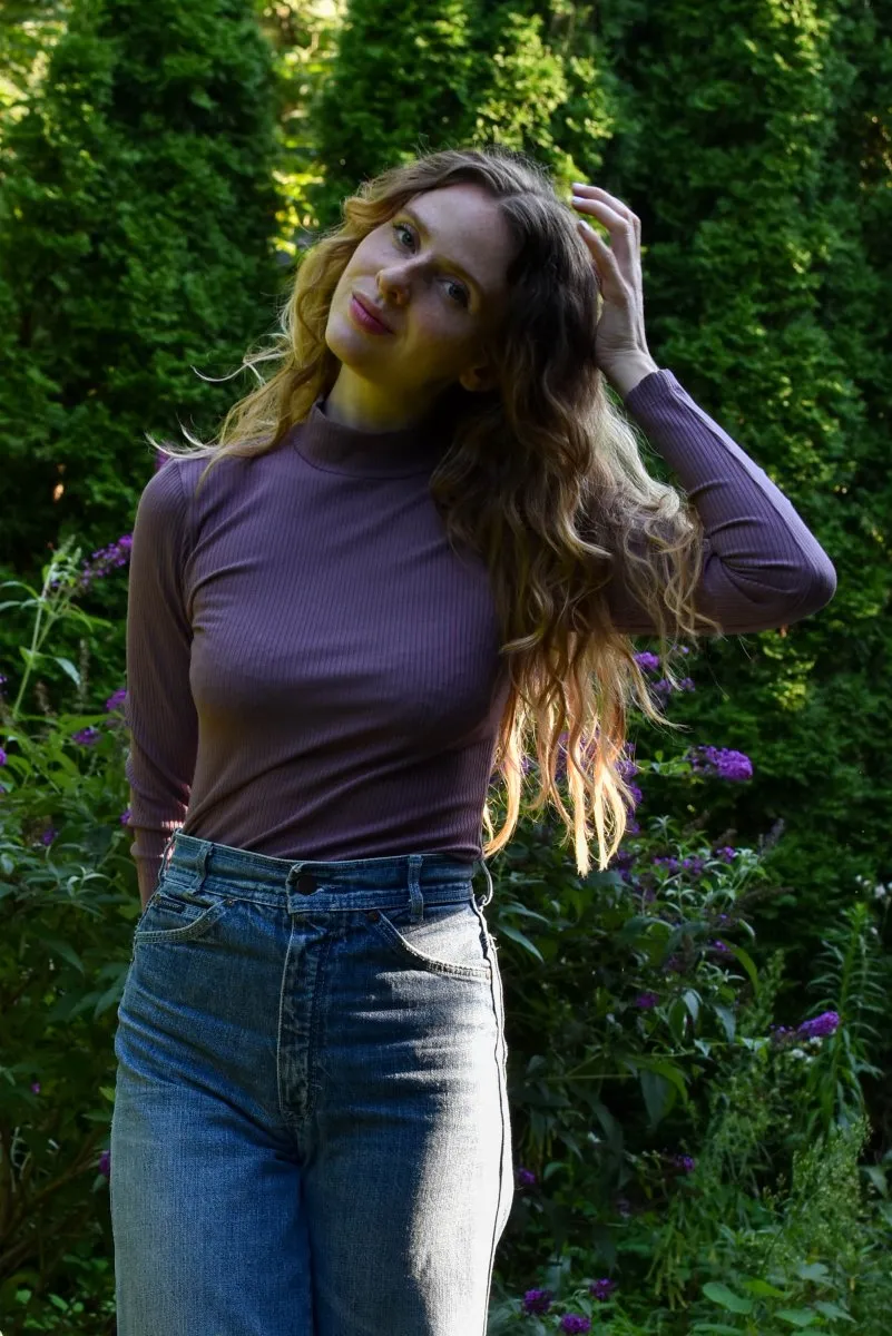 Birds of North America Nunchie Top (Rose Taupe)