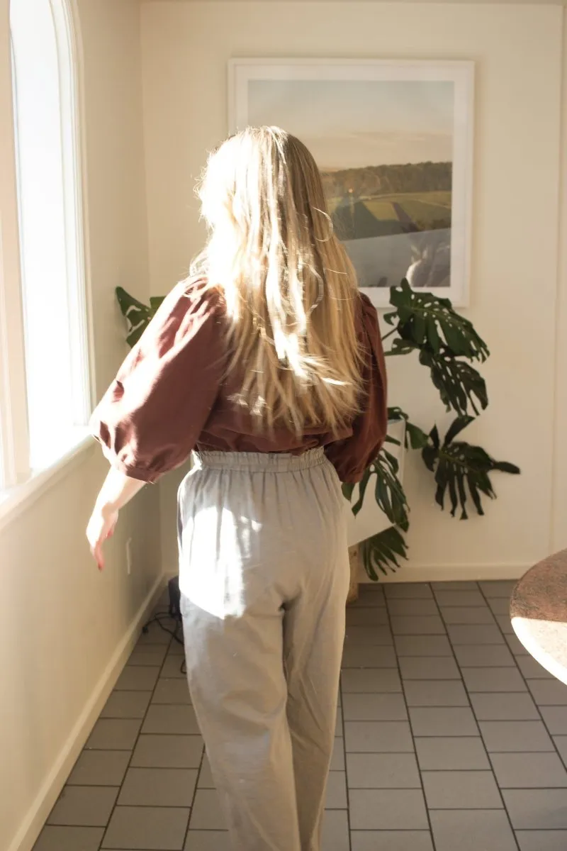 Birds of North America Serin Blouse - Cocoa (Online Exclusive)