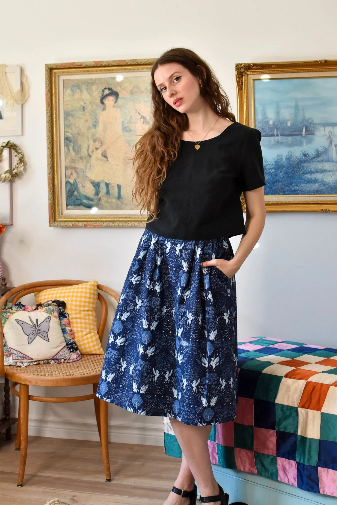 Birds of North America Water Witch Skirt - Night Pegasus (Online Exclusive)