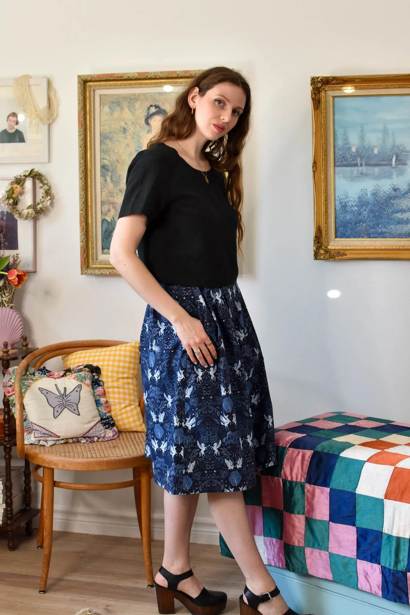 Birds of North America Water Witch Skirt - Night Pegasus (Online Exclusive)