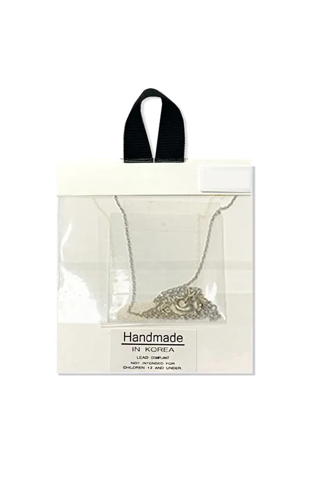 BJNA031RH Rhodium "Unbreakable" Pendant Necklace