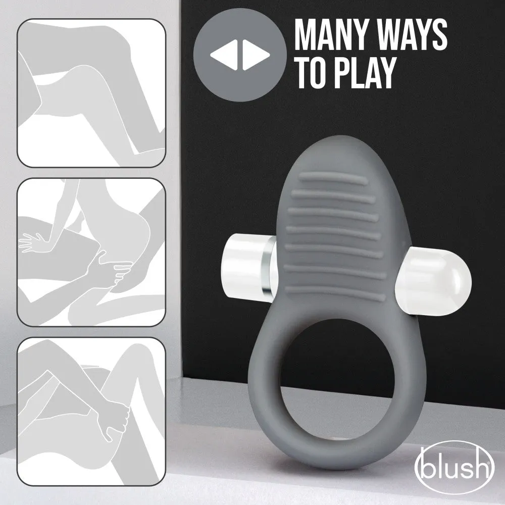 Blush Noje Slate Rechargeable Vibrating Cock Ring