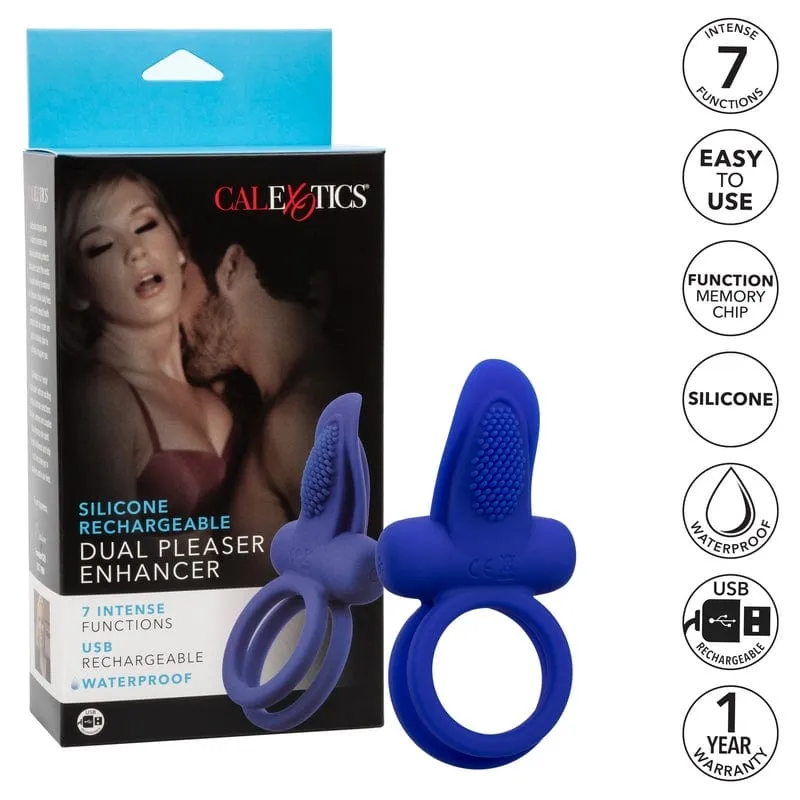 Calexotics Dual Pleaser Enhancer Silicone Ring