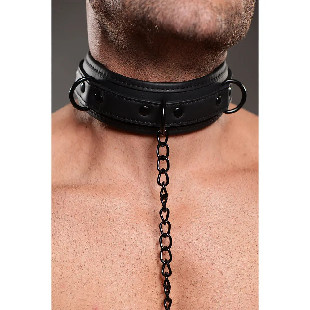 Collared Temptress Collar with Nipple Clamps