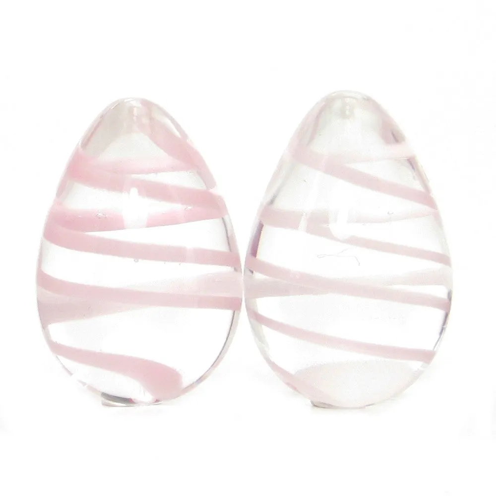 Crystal Premium Glass Eggs in Clear