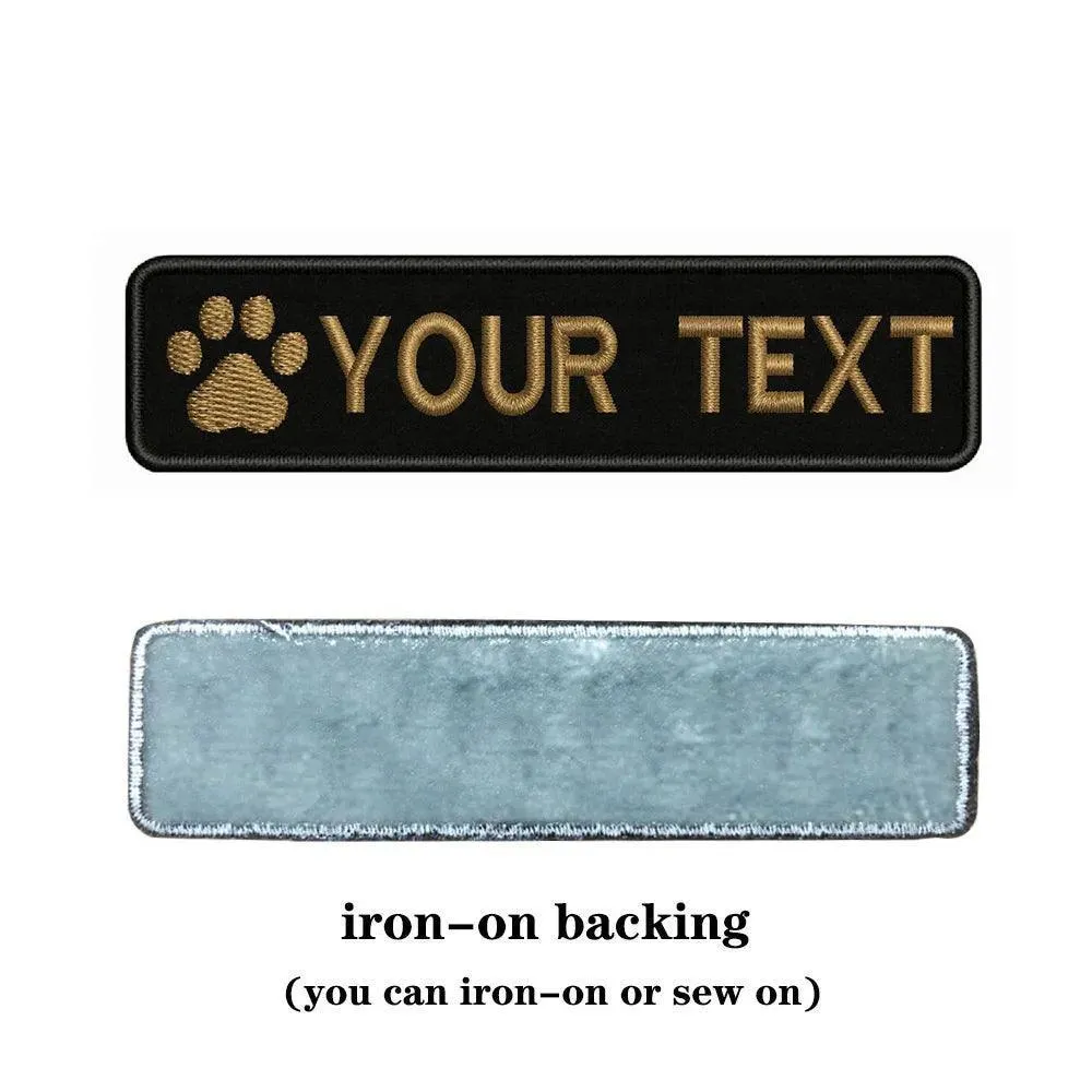 Custom Dog Paw Embroidery Patch: Personalized Pet Style