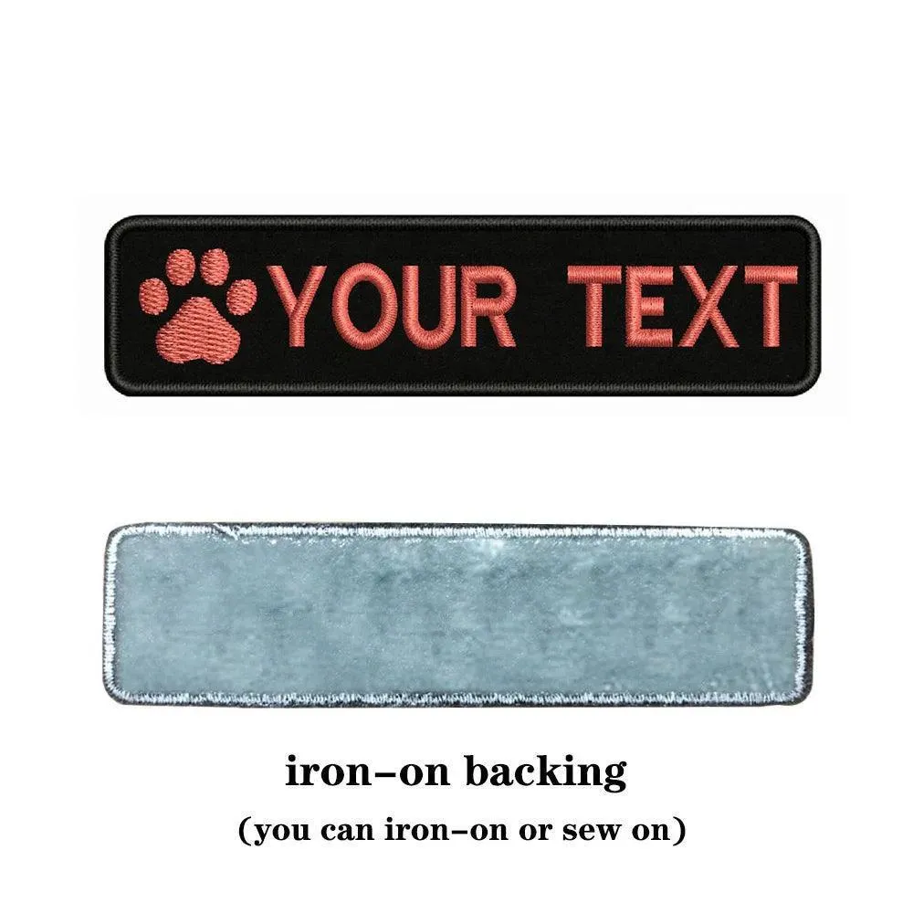 Custom Dog Paw Embroidery Patch: Personalized Pet Style