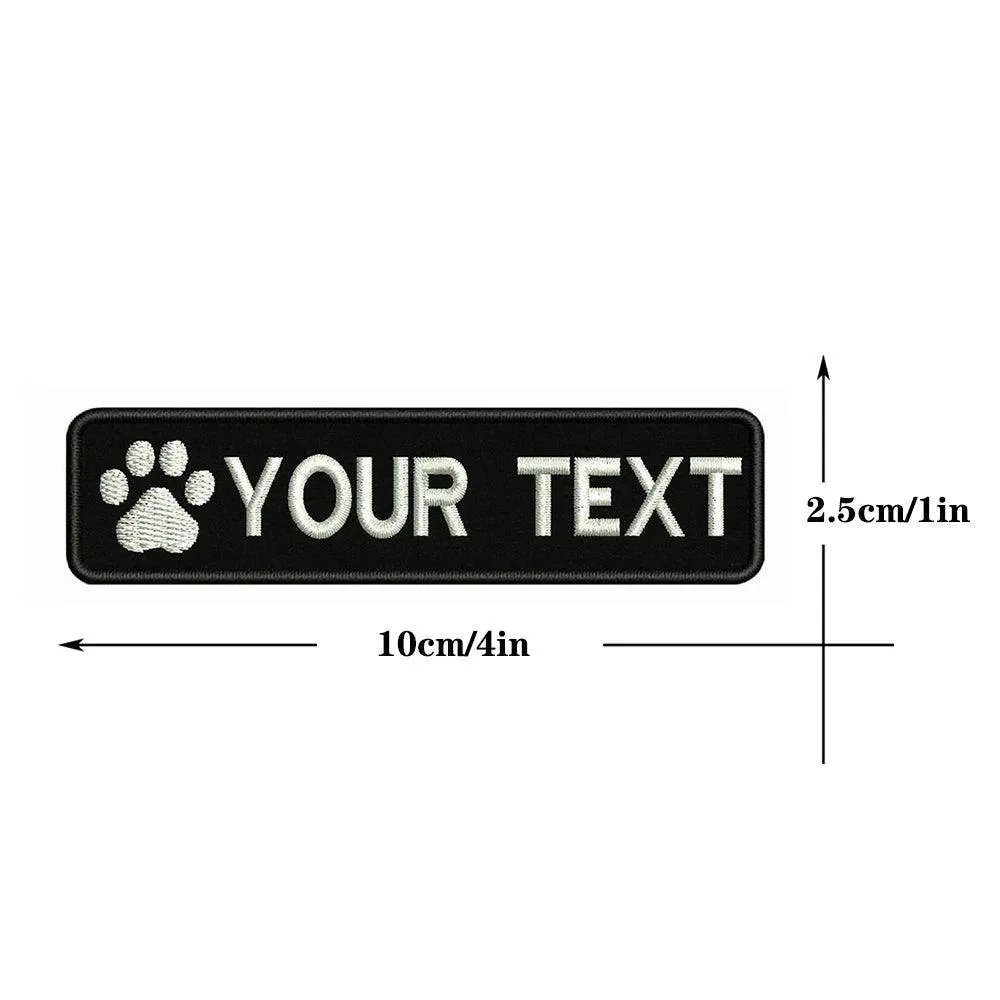 Custom Dog Paw Embroidery Patch: Personalized Pet Style