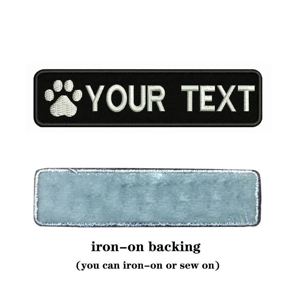 Custom Dog Paw Embroidery Patch: Personalized Pet Style