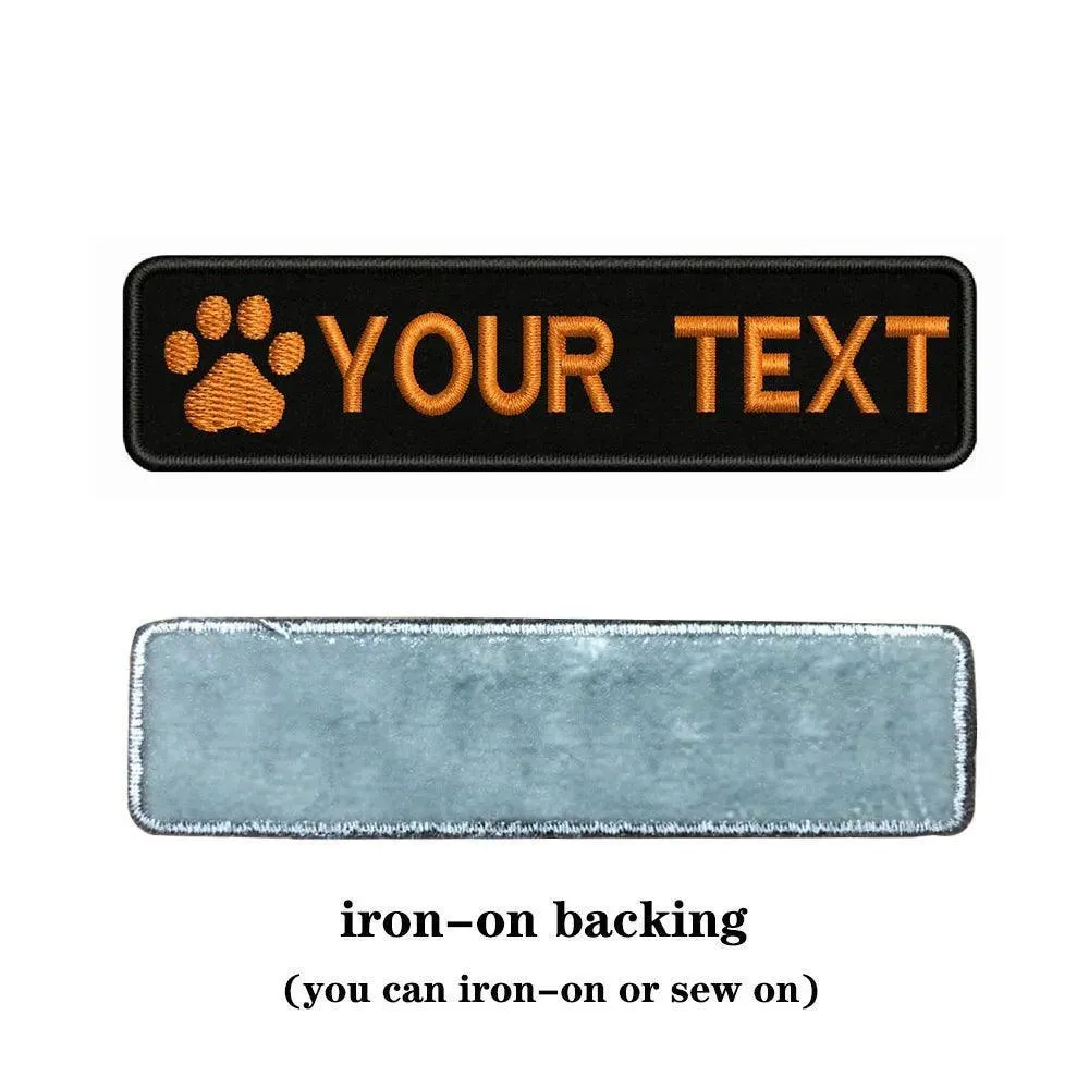 Custom Dog Paw Embroidery Patch: Personalized Pet Style