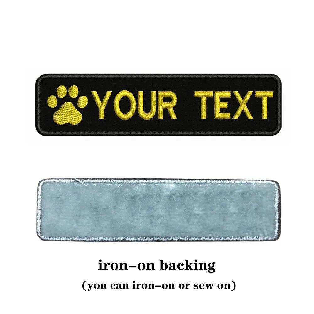 Custom Dog Paw Embroidery Patch: Personalized Pet Style