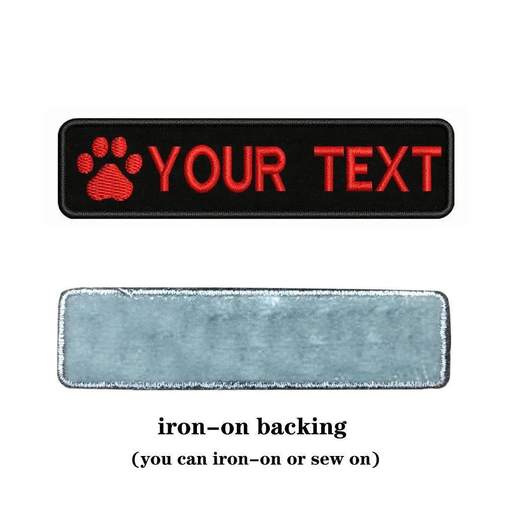 Custom Dog Paw Embroidery Patch: Personalized Pet Style