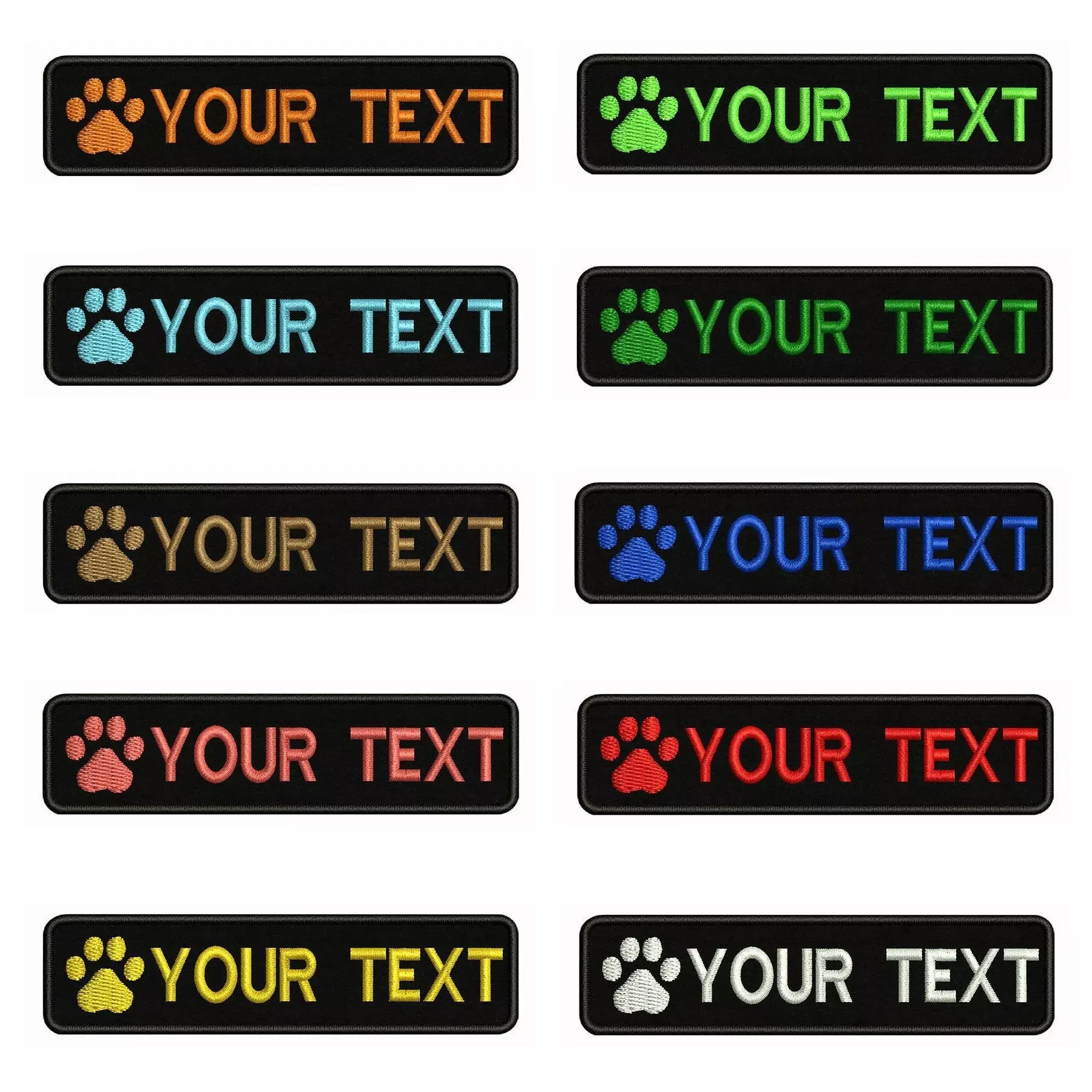 Custom Dog Paw Embroidery Patch: Personalized Pet Style