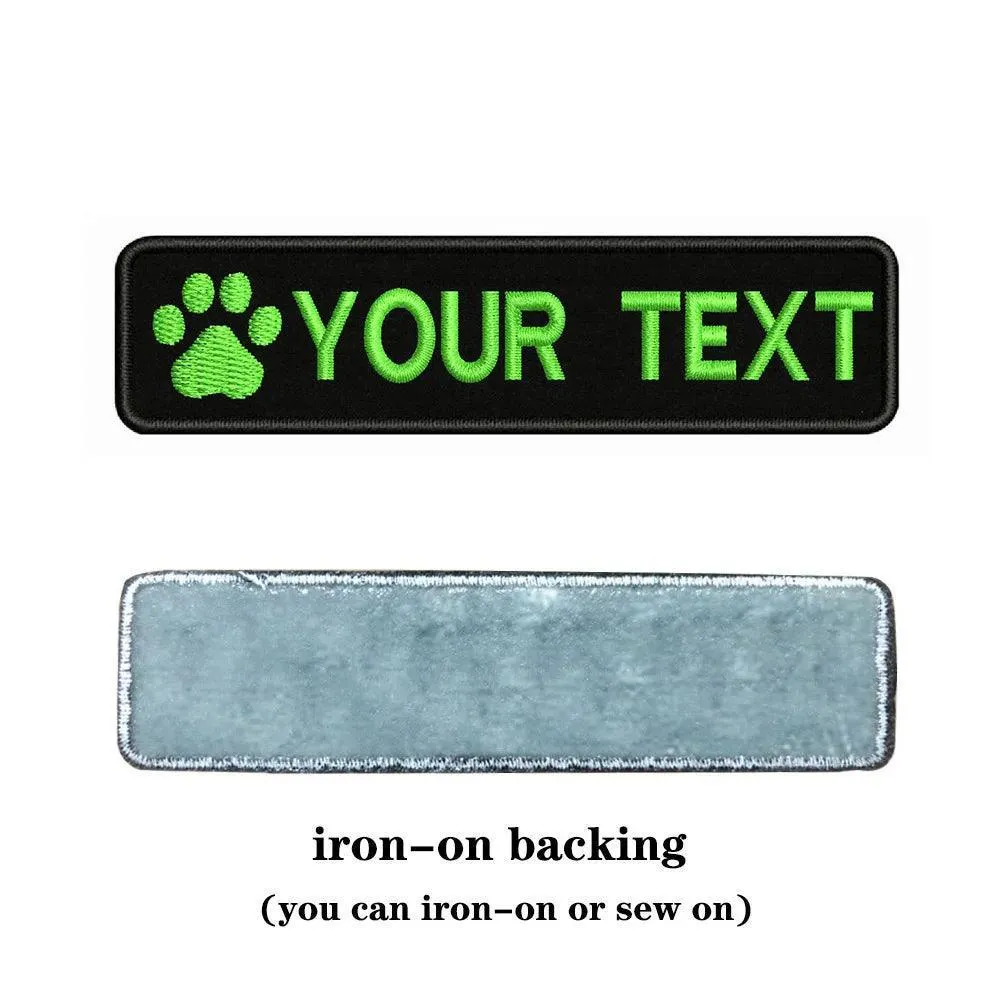 Custom Dog Paw Embroidery Patch: Personalized Pet Style