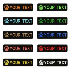 Custom Dog Paw Embroidery Patch: Personalized Pet Style