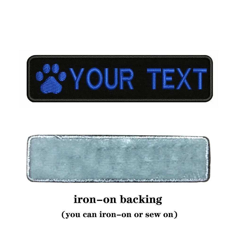 Custom Dog Paw Embroidery Patch: Personalized Pet Style