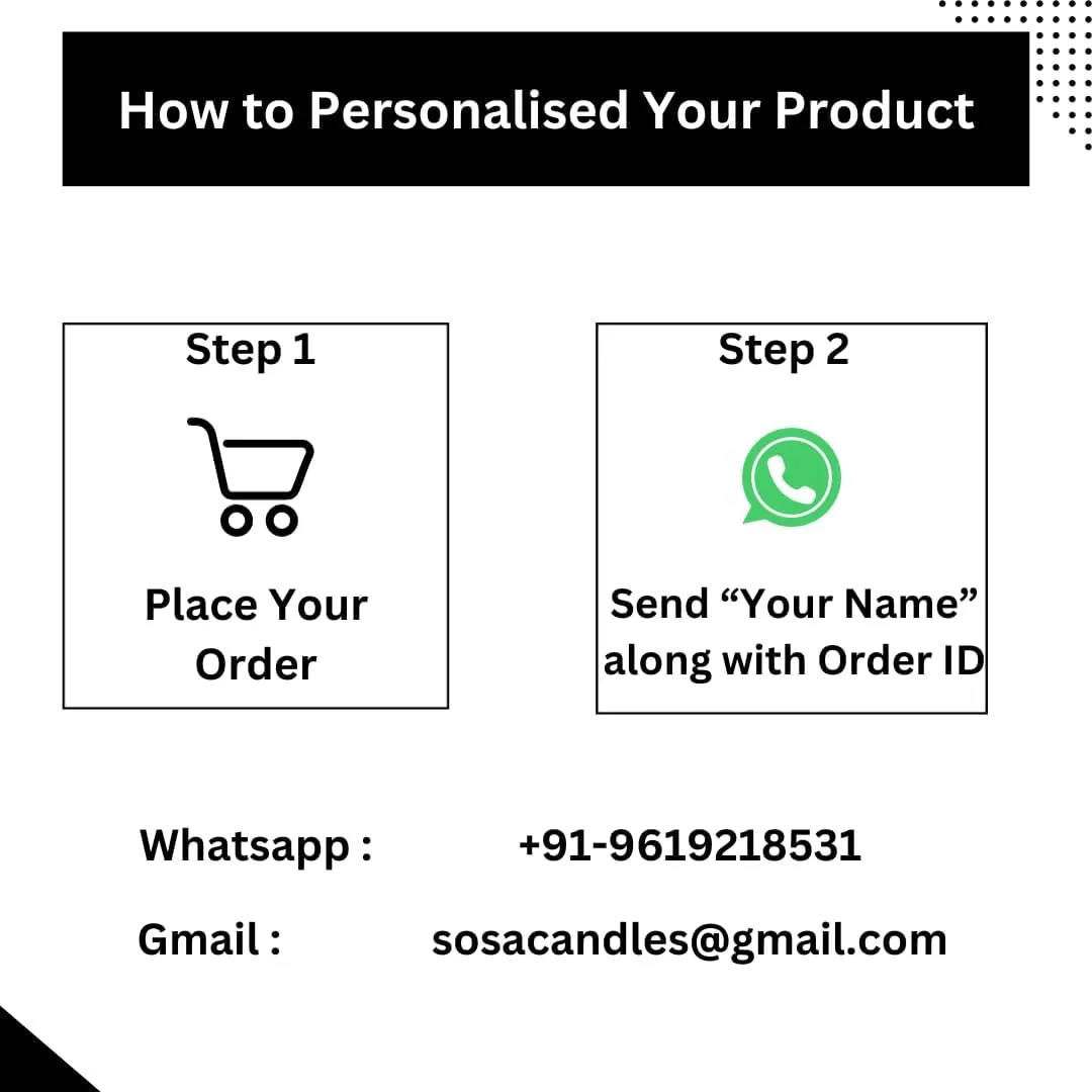 Customized Scented Candle Gifts for Men | Scented Candles for Home Decor | Luxury Customized Candle Gifts - Perfect for Birthday Anniversary | Custom Candle Gift for Men Birthday Special