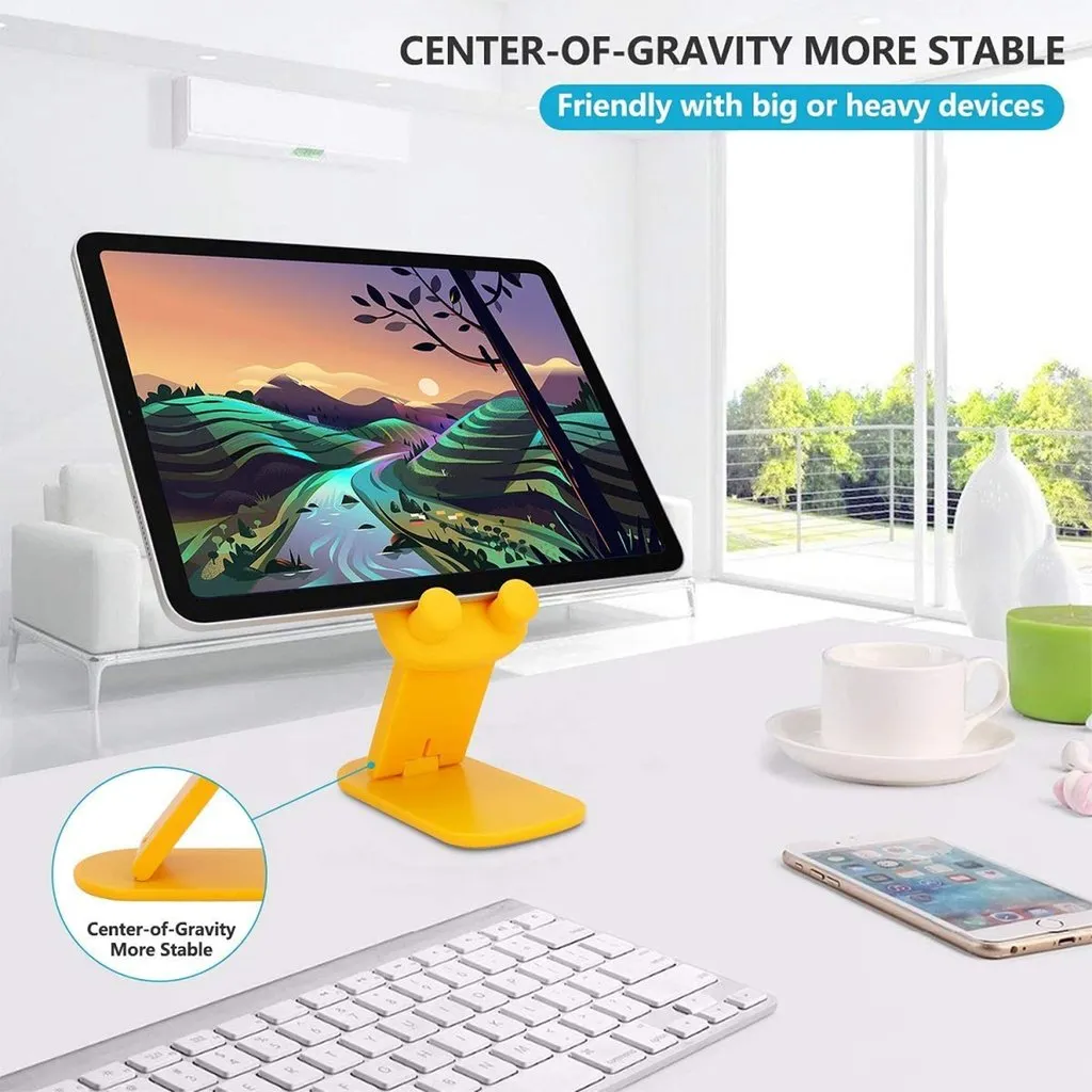 Cute Cartoon Design Multi-Angle Adjustable Foldable Mobile Stand - H02731