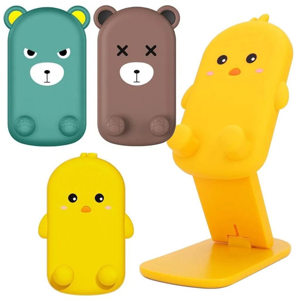 Cute Cartoon Design Multi-Angle Adjustable Foldable Mobile Stand - H02731