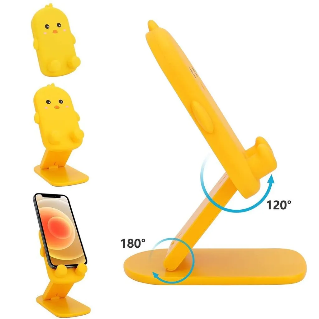 Cute Cartoon Design Multi-Angle Adjustable Foldable Mobile Stand - H02731