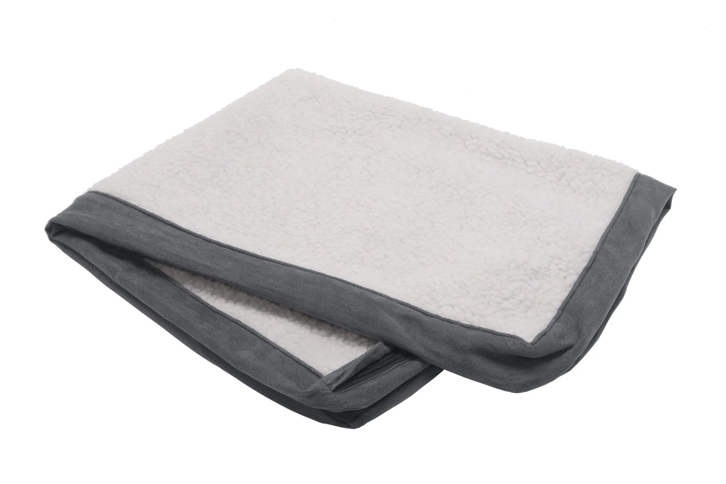 Deluxe Mattress Dog Bed - Faux Sheepskin & Suede - Cover