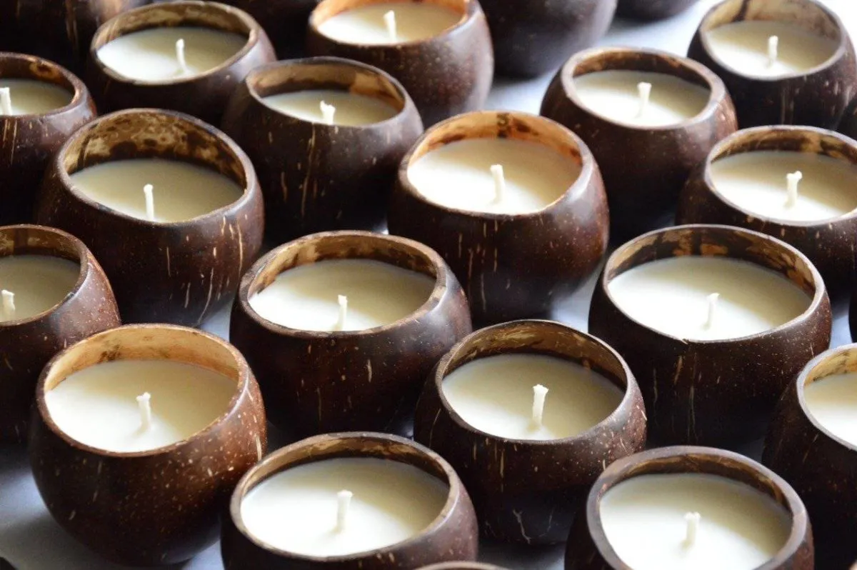 Dried Rosemary Coco-Candle