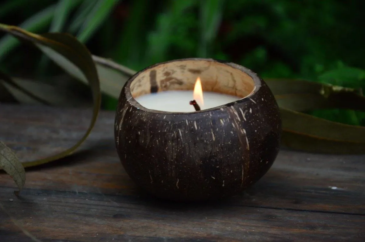 Dried Rosemary Coco-Candle