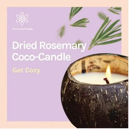 Dried Rosemary Coco-Candle