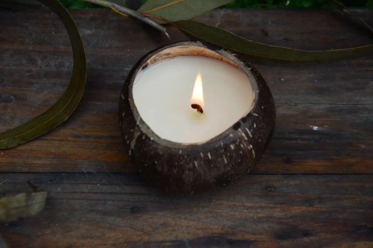 Dried Rosemary Coco-Candle