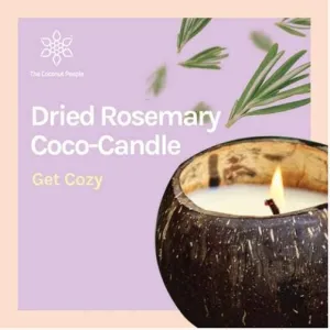 Dried Rosemary Coco-Candle
