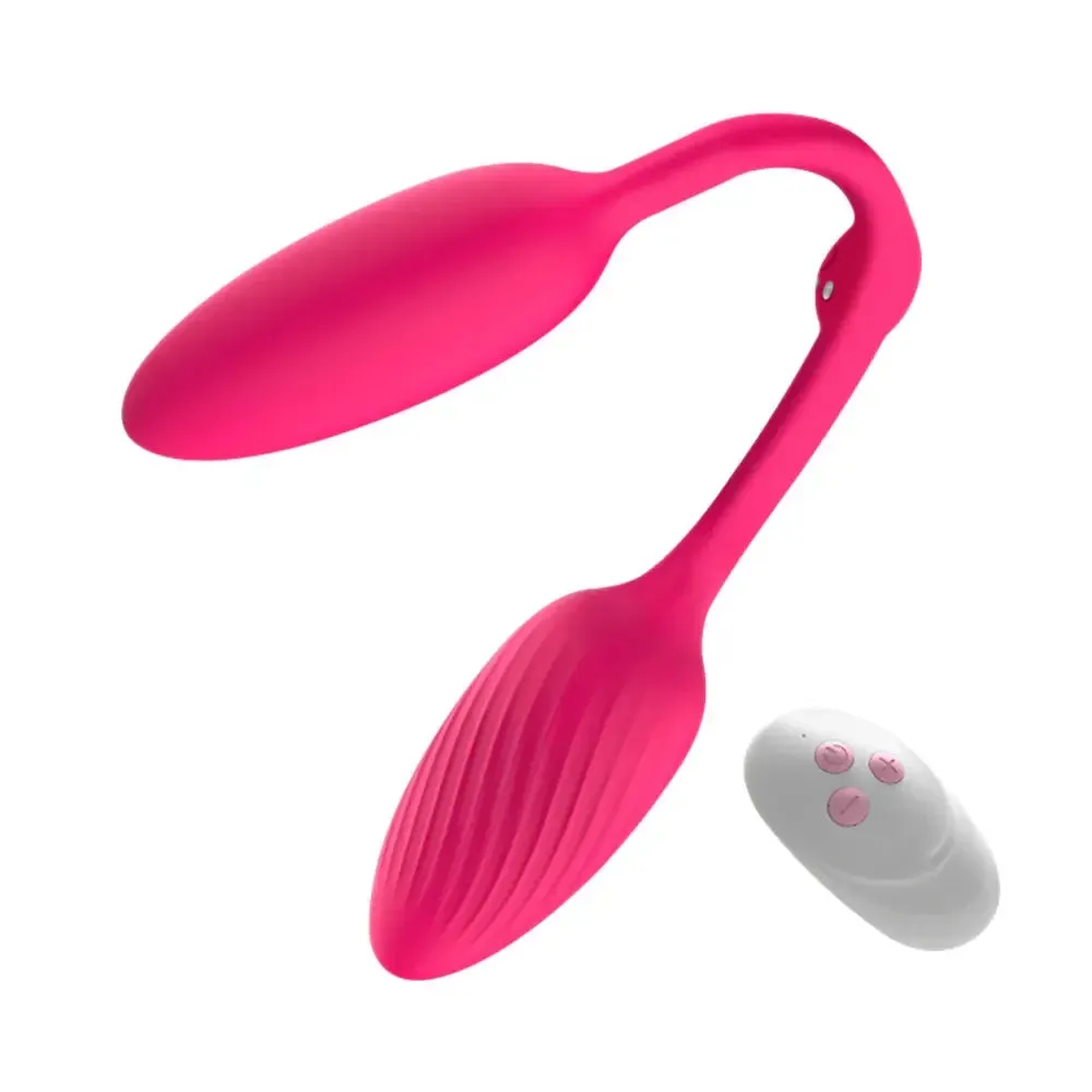 Dual Fun Double-Ended Dildo Clit Anal Vibrator | Remote Control Clit Stimulator & Butt Plug