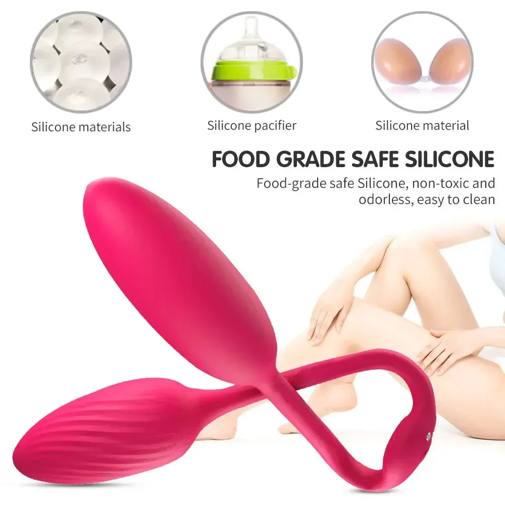 Dual Fun Double-Ended Dildo Clit Anal Vibrator | Remote Control Clit Stimulator & Butt Plug
