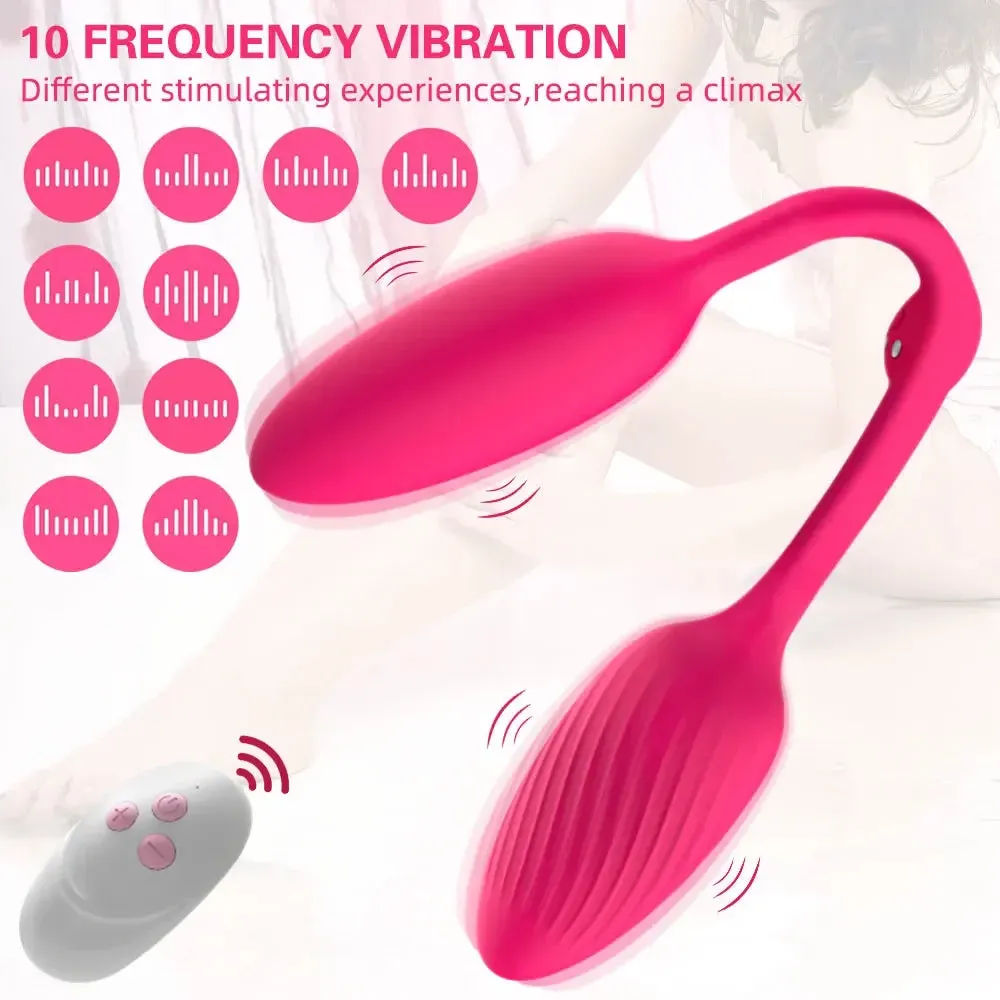 Dual Fun Double-Ended Dildo Clit Anal Vibrator | Remote Control Clit Stimulator & Butt Plug