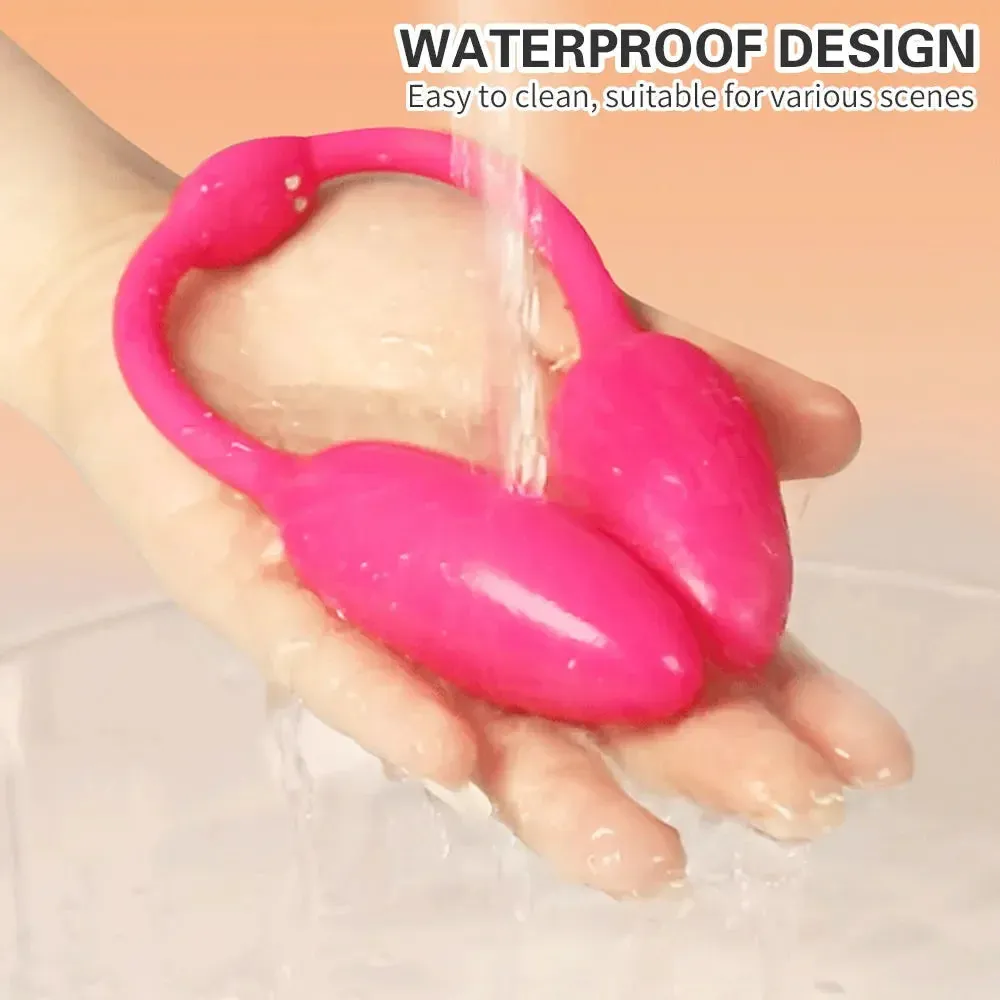 Dual Fun Double-Ended Dildo Clit Anal Vibrator | Remote Control Clit Stimulator & Butt Plug