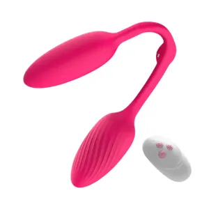 Dual Fun Double-Ended Dildo Clit Anal Vibrator | Remote Control Clit Stimulator & Butt Plug