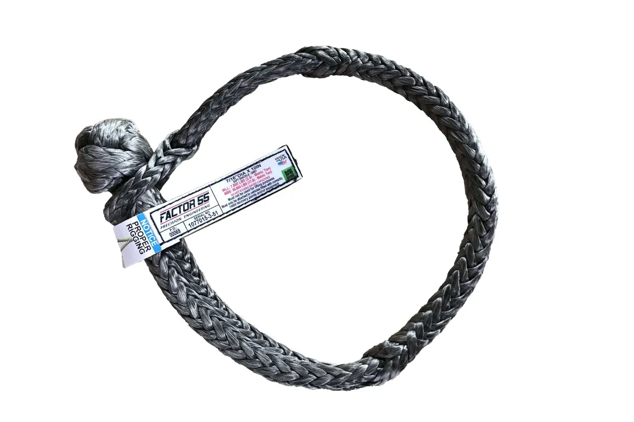 Factor 55 Standard Duty Soft Shackle - 10″