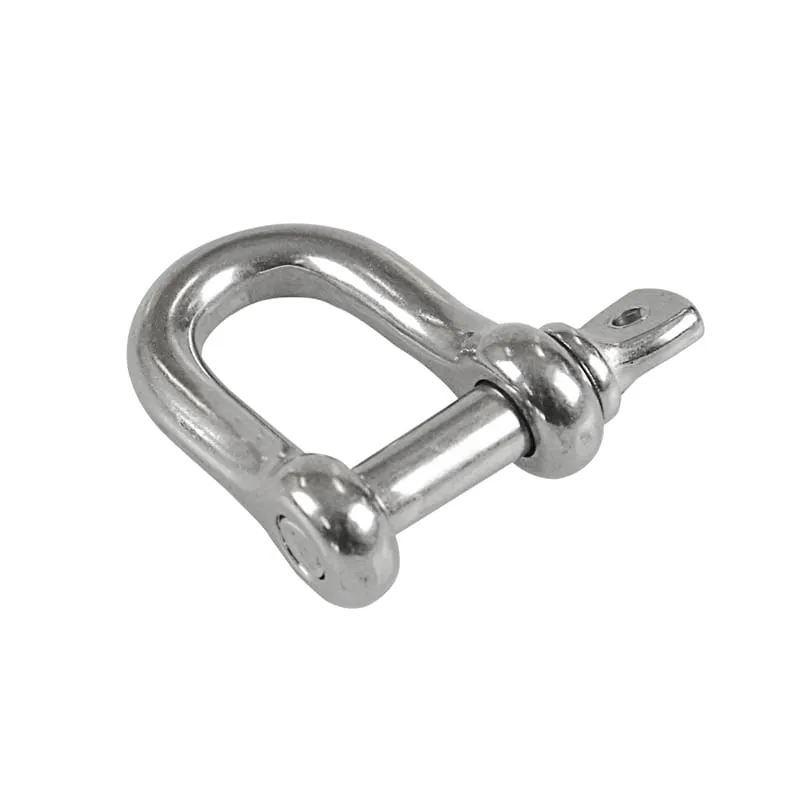 Fastenings - D Shackle 4-Pack 10mm Stainless Steel - 1000kg