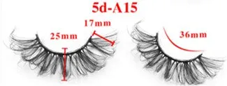 Five pairs set with extended false eyelashes